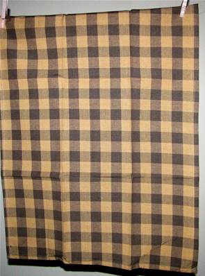 Torchon carreaux gris/taupe 50x70