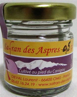 0,5 gr Safran des Aspres