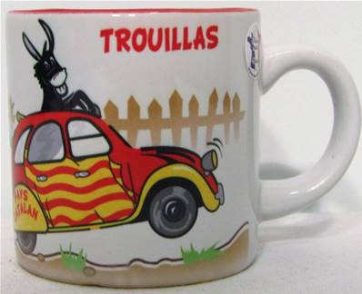 Tasse à café 2CV Trouillas Pays catalan 19cl