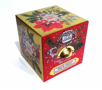 Tisane de Noël BIO 24 sachets boite métal Provence d'antan