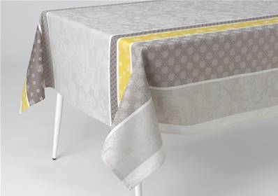 Nappe jacquard enduite nature 150x150