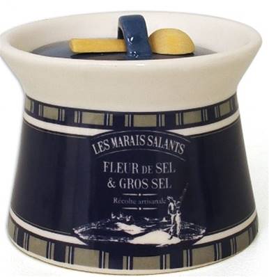 Pot à sel PM + cuillère Aderne bleu