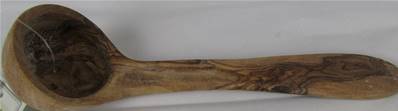 Louche 16cm bois d'olivier