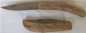 Couteau pliant bois d'olivier ref 7239