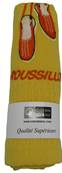Torchon anneau uni brodé espadrille Roussillon jaune