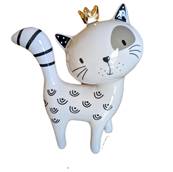 Chat déco GM couronne