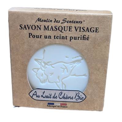 Savon masque au lait de chèvre bio 100g