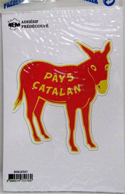 Sticker découpé âne rouge