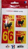 Sticker x3 plaques immatriculation