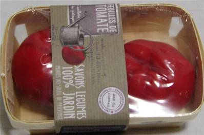 2 savons tomate feuilles de tomate