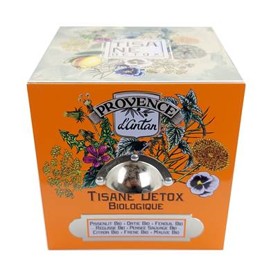Tisane détox BIO 24 sachets boite métal Provence d'antan