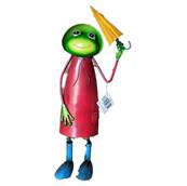 Grenouille métal Raphael rouge GM 37 cm