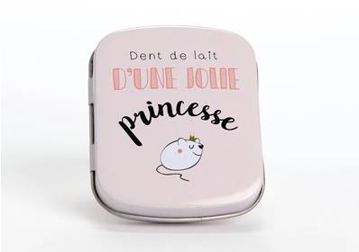 Boite à dents de lait Princesse métal