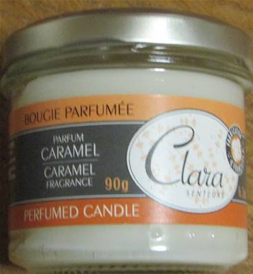 Bougie parfumée caramel 90gr