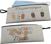 Pochette masques 10x21cm mon nouvel accessoire mode