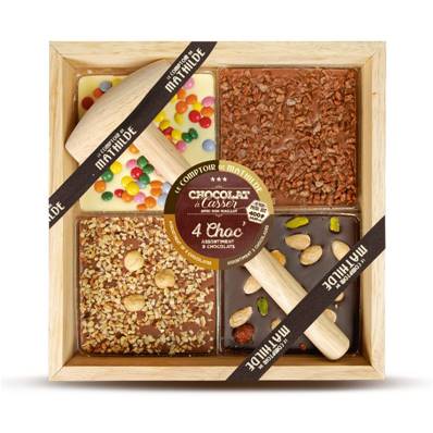 Chocolat à casser 4 Choc' assortiment 3 chocolats