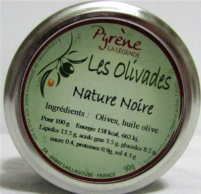 Olivade noire nature