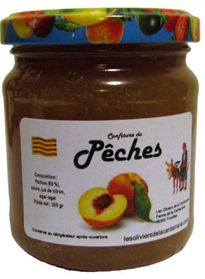 Confiture pêche 250gr