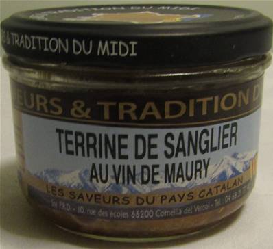 Terrine de sanglier au Maury