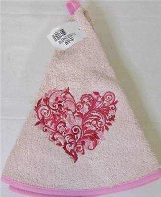 EM rond coeur arabesque rose
