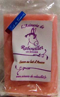 Savon 125gr lait d'ânesse à la rose Asinerie de Rabouillet