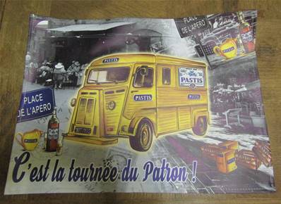 Set de table Pastis camion