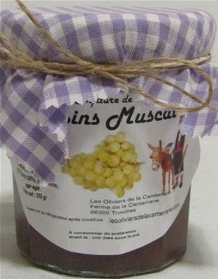 Confiture de raisin muscat 350gr