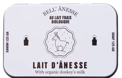 Boite à savon noir et blanc lait d'anesse