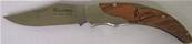 Couteau Corse bois d'olivier mitre inox blocage