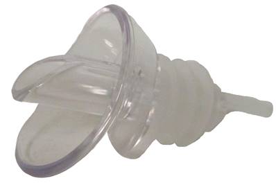 Bouchon verseur antigoutte plastique transparent