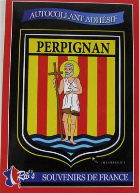 Sticker blason officiel Perpignan