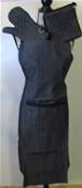 Ensemble gant manique tablier gris foncé