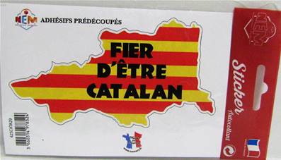 Sticker département fier d'être catalan