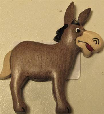 Magnet âne bois