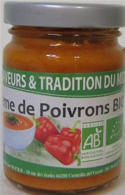 Crème de poivrons BIO 90gr