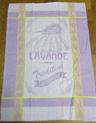 Torchon jacquard lavande