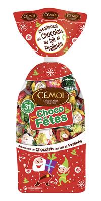 Carré chocolat Noël lait 50gr