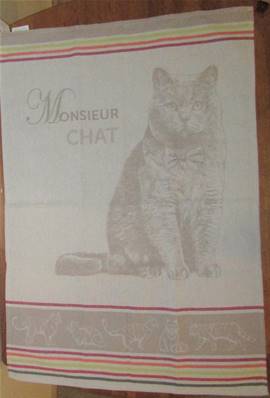 Torchon Monsieur Chat 50x70cm