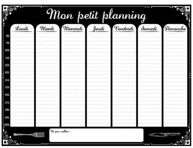 MAGNET EFFACABLE mon petit planning