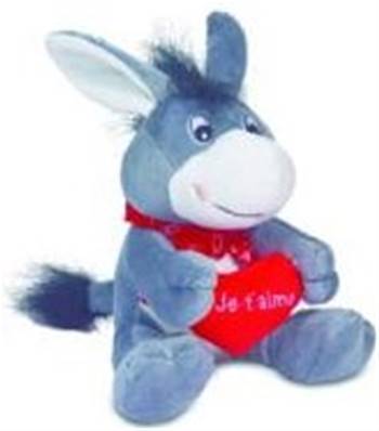 PELUCHE ANE CŒUR JE T'AIME