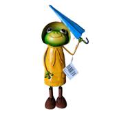 Grenouille métal Raphael jaune PM 28 cm