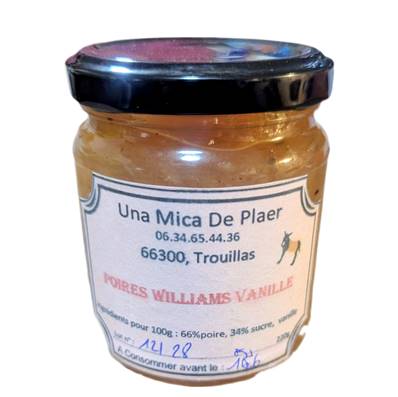 Confiture Poires Williams Vanille 220gr