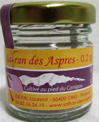 0,2 gr Safran des Aspres