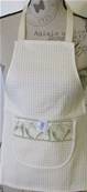 Tablier enfant piments anis nid d'abeille