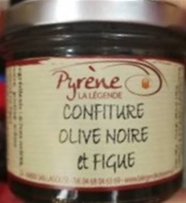 Confiture d'olives noires et figues