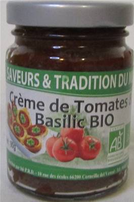 Crème de tomate BIO au basilic 90gr