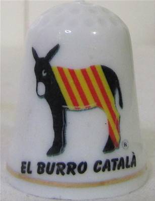 Dé porcelaine burro catala