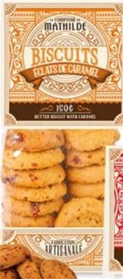 Biscuits éclats de caramel 150gr