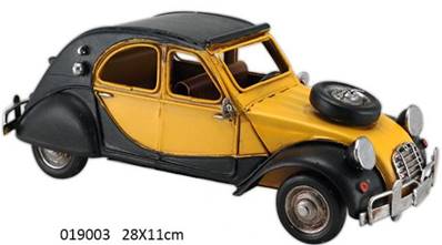 VOITURE NOIRE/JAUNE 28 X 11 X 11 CM