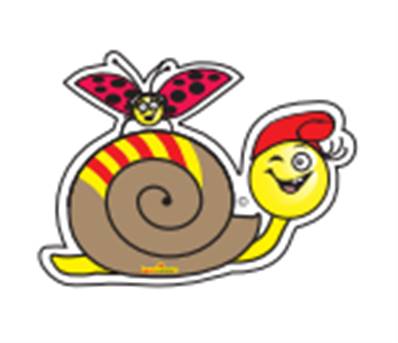 Sticker Vinyle escargot catalan et papillon
